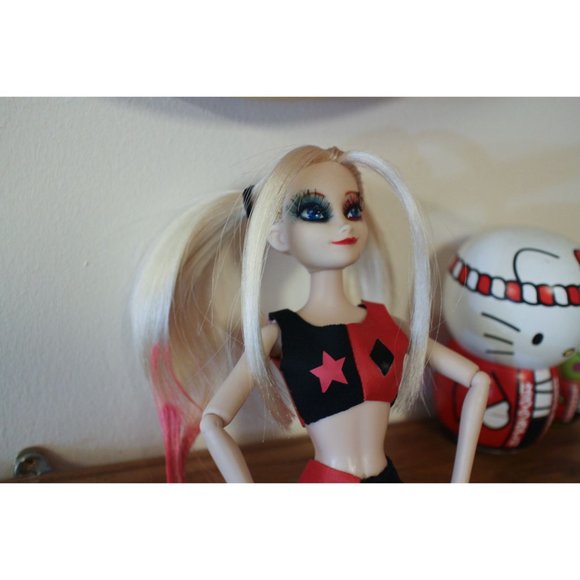 Custom Harley Quinn Repaint Art Doll Elsa OOAK - Picture 8 of 12